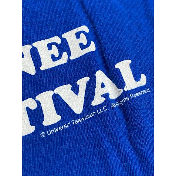 Parks & Recreation Lil’ Sebastian T-Shirt Men’s Size Medium Blue Short Sleeve - Picture 8 of 8